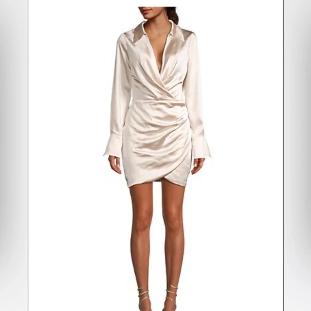 Bella Satin Minidress  from Line&Dot (Saks Fifth Avenue)- BRAND NEW - Picture 2 of 8